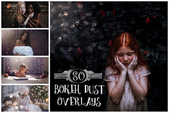 Bokeh Dust Overlays and Photoshop Overlays for Creative Projects