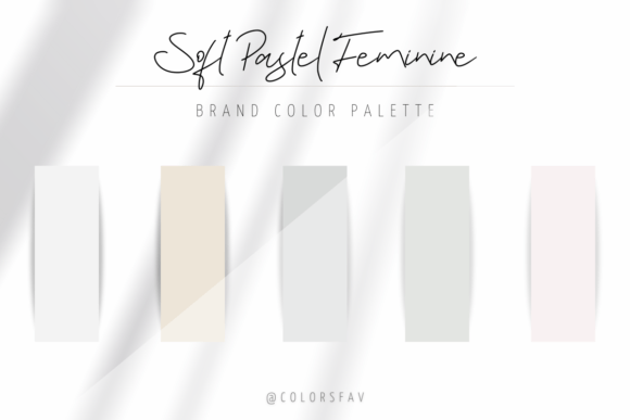 Brand Color Soft Pastel Feminine Media: A Gentle Palette for Modern Branding