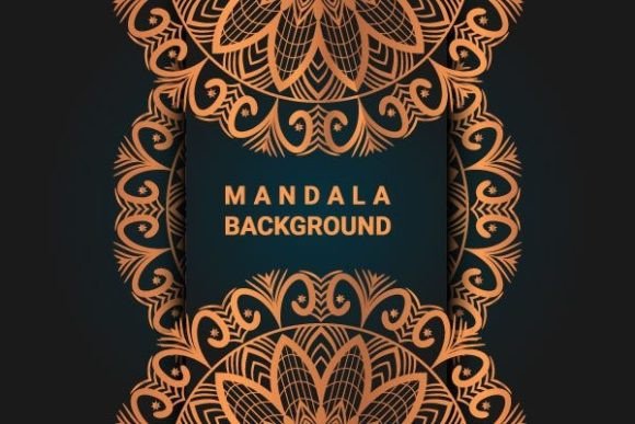 Bronze Color Luxury Ornamental Mandala