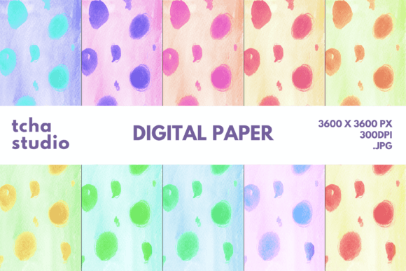 Dot Watercolor Digital Papers: A Versatile Design Resource for Creative Professionals and Entrepreneurs