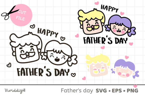 Happy Fathers Day SVG Sublimation Cute