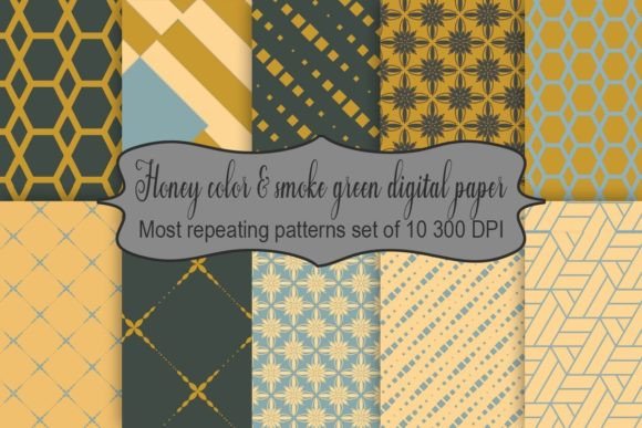 Honey Color Smoke Green Digital Paper: A Strategic Design Resource for Modern Creators