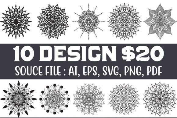 Mandala Pattern Design Bundle: A Versatile Tool for Creative Projects and Personal Expression