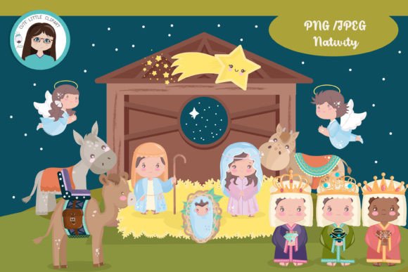 Nativity Clipart and Cute Graphics: A Versatile Digital Asset for Creative Projects