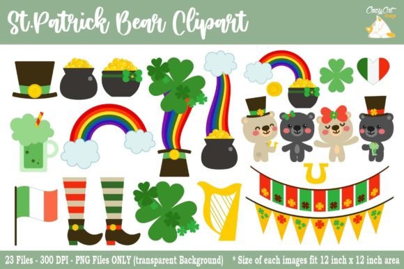 St Patrick Bear Clip Art: A Versatile Digital Asset for Creative Projects