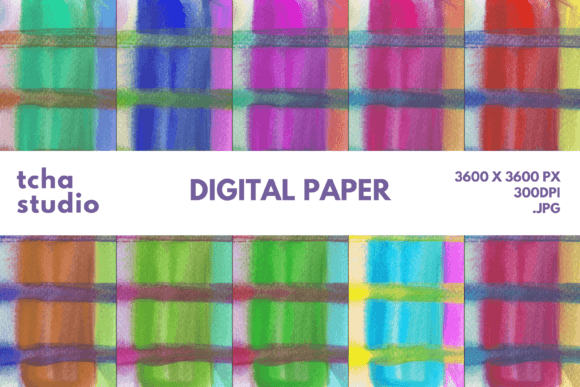 Stripe Tree Tone Watercolor Digital Papers: A Versatile Design Asset for Creative Professionals