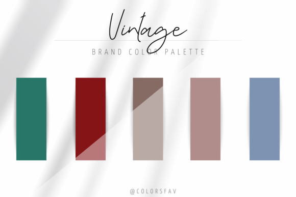 Vintage Brand Color Social Media Bundle