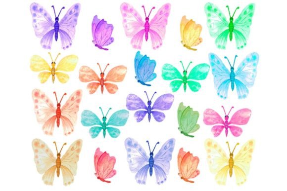Watercolor Butterfly Clipart